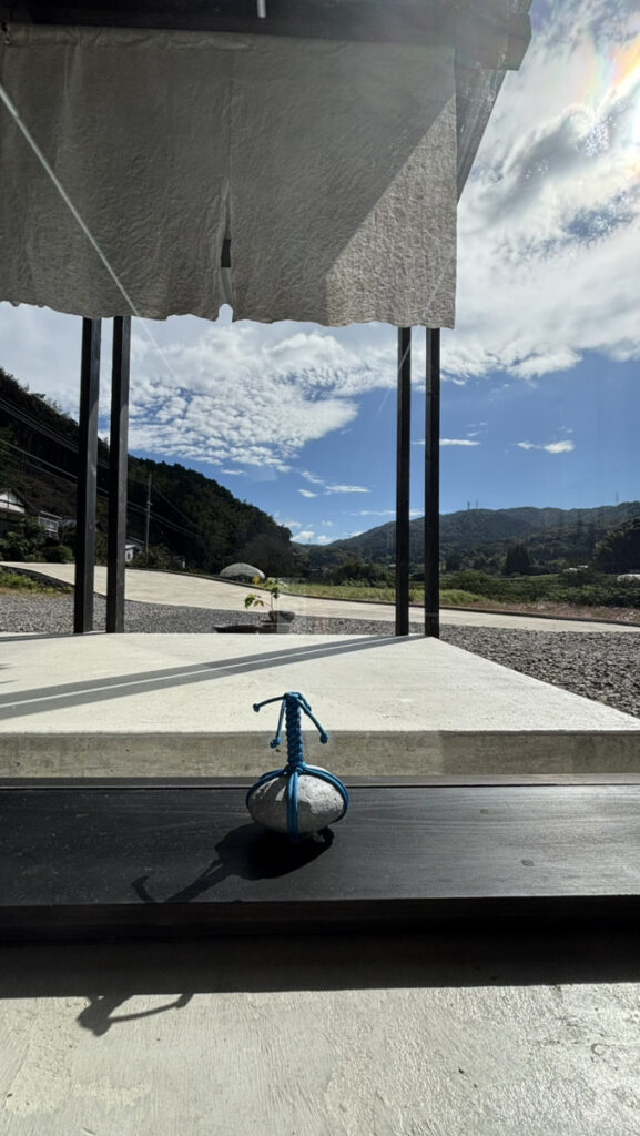 名尾手すき和紙-ギャラリーからの眺め