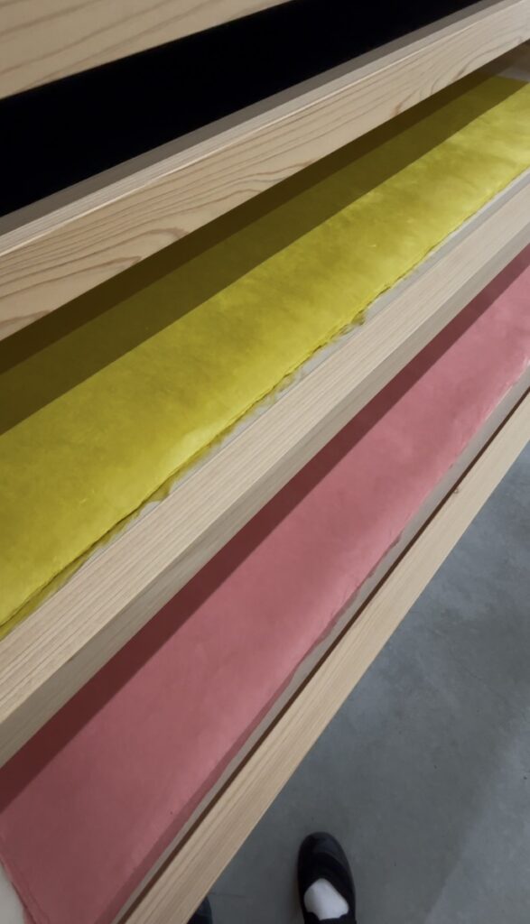 名尾手すき和紙-和紙の引きだし