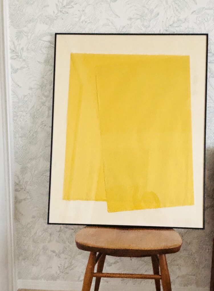 名尾手すき和紙を額装